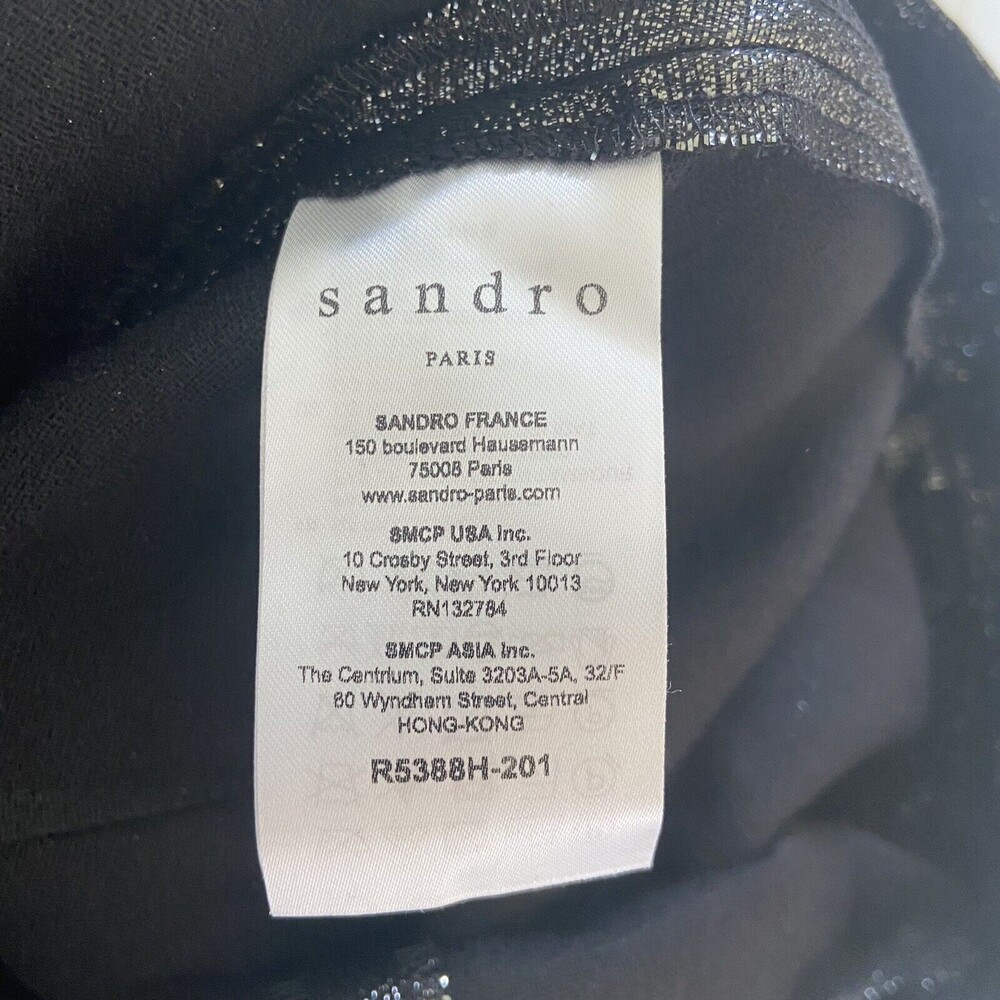 SANDRO Effie One Shoulder Ruffle Cocktail Party Dress Size 1 / US SMALL $495 - Picture 6 of 11